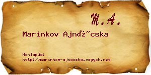 Marinkov Ajnácska névjegykártya